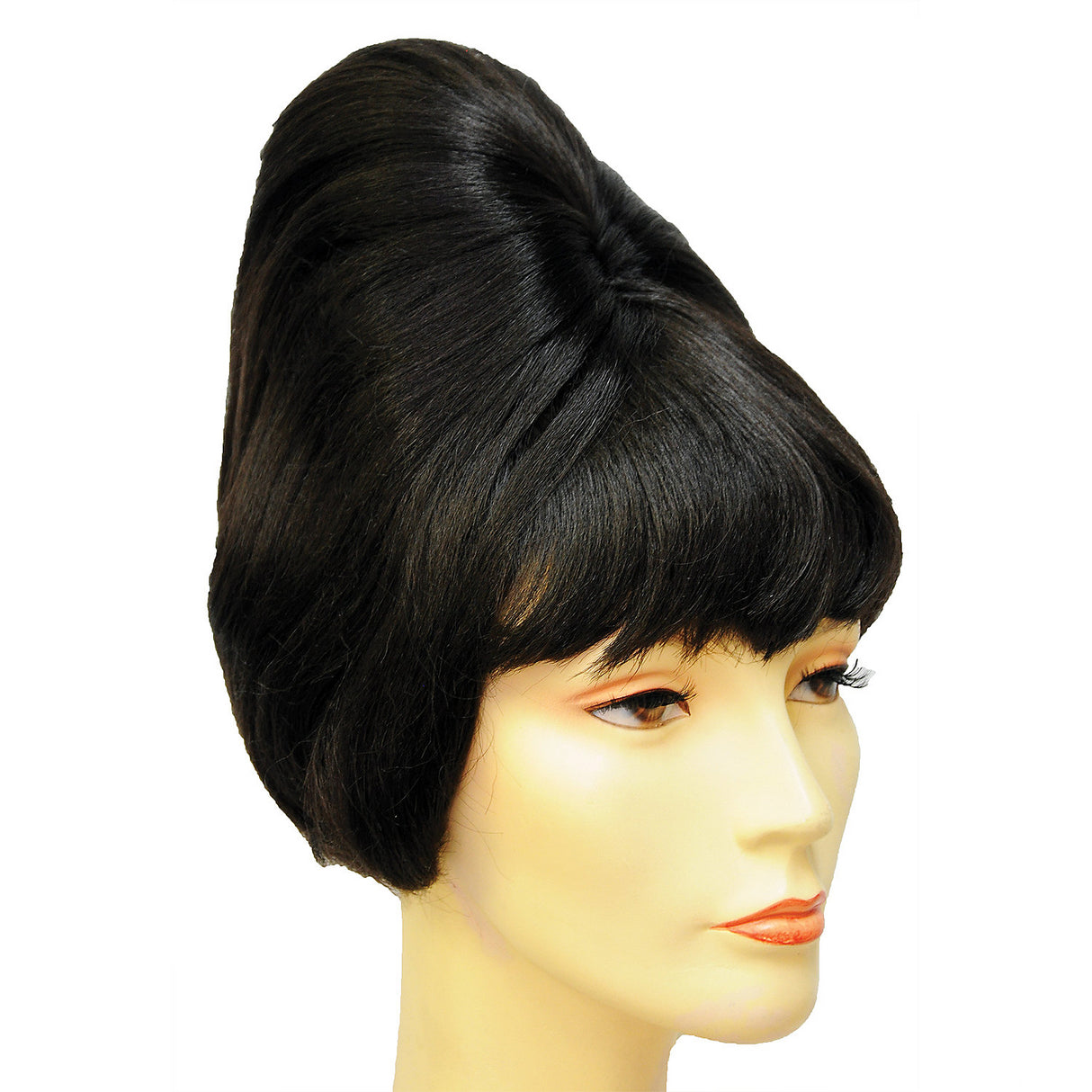 Premium Spitcurl Medium Brown Wig for Themed Parties Retro Events and Costume Celebrations