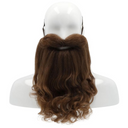 Deluxe Light Brown Beard and Mustache Set - Wired Fit for Costumes