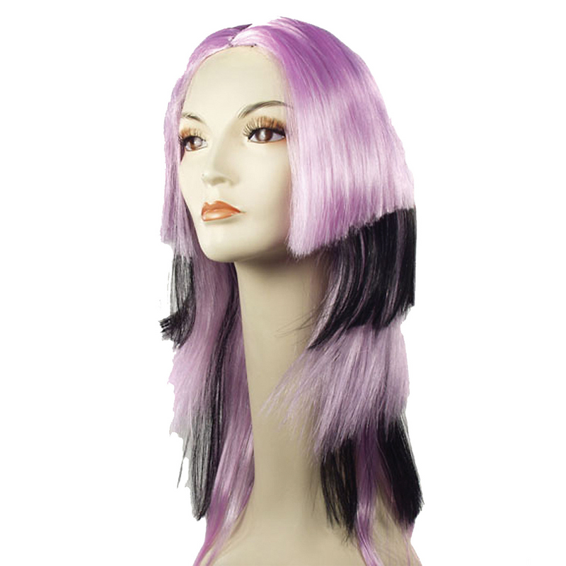 Dramatic Zebra Lady 8733 Black Blue Wig for Costume Parties and Themed Events
