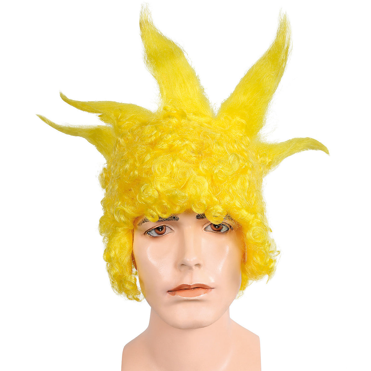 Humorous Bart Yellow Wig for Halloween Costume Parties and Character Dress Up
