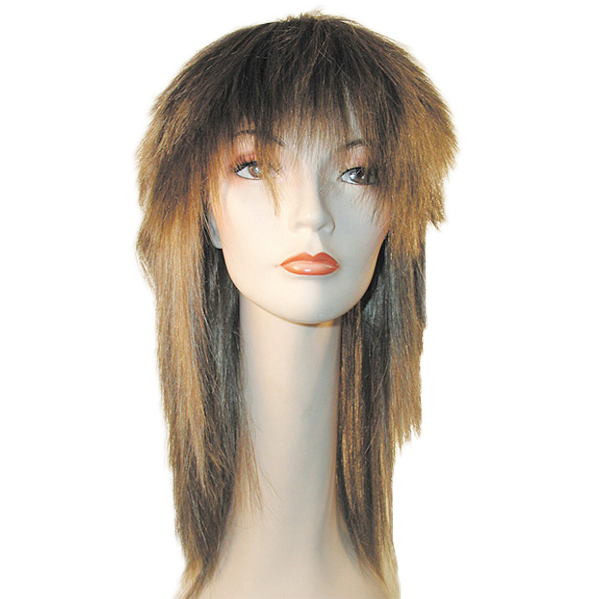 Stylish TINA DK Brown Light Brown Wig for Costume Parties and Everyday Use
