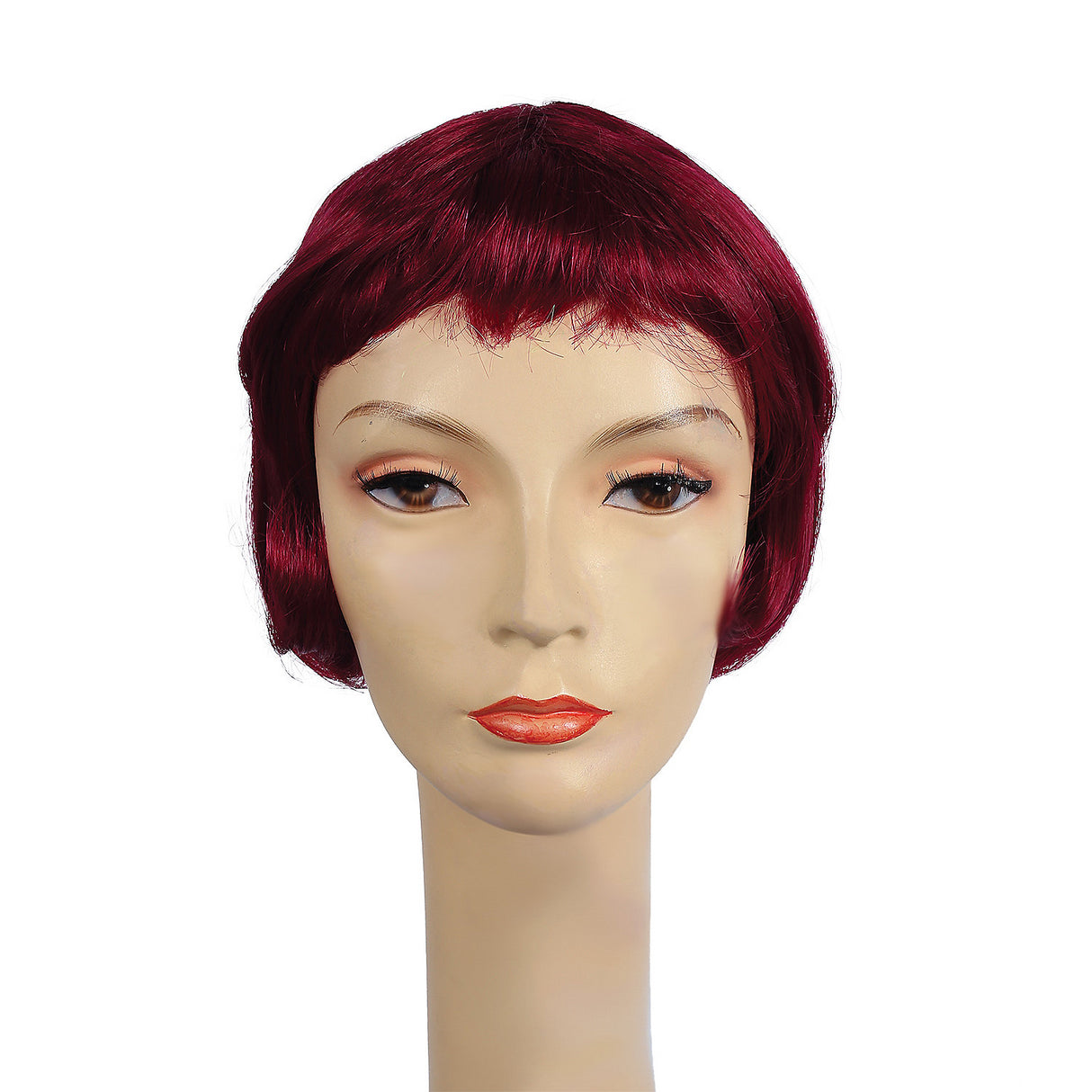 Stylish LULU BARGAIN BURGANDY Wig for Creative Hairstyles and Costume Transformations