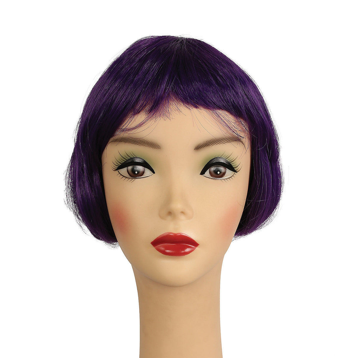 Lulu Bargain Dark Purple Wig for Creative Styles DIY Costumes and Quick Hair Solutions