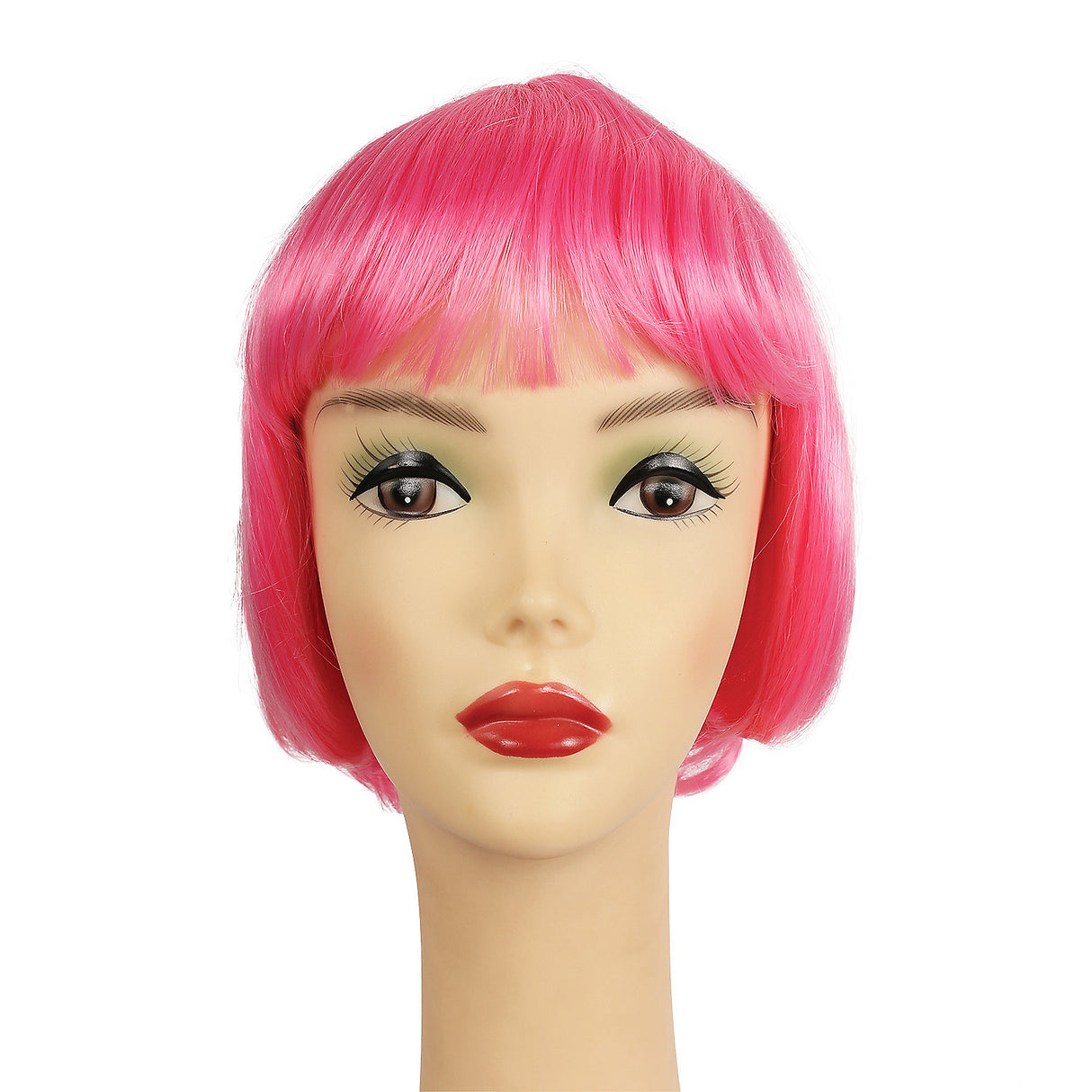 Lulu Bargain Hot Pink Wig for Creative Styles DIY Costumes and Costume Parties