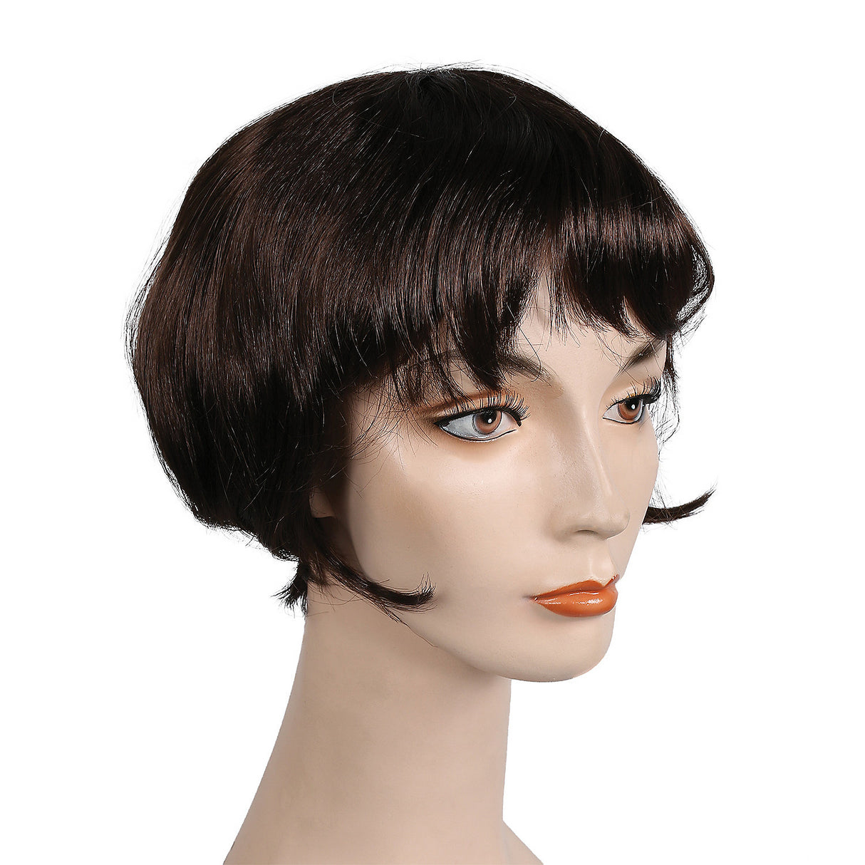 Versatile Medium Brown Wig for Creative Styling and Costume DIY Fun