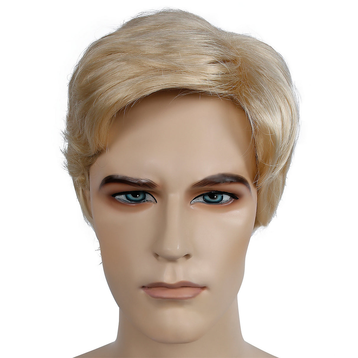 Affordable Men's Wig in Platinum Blonde Color for Themed Parties and Costumes