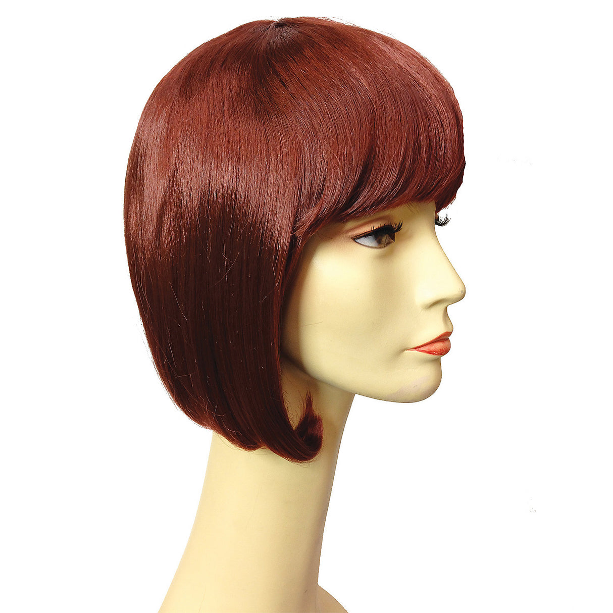 Fabulous China Doll Wig in Auburn Color for Glamorous Costume Parties and Creative Styling