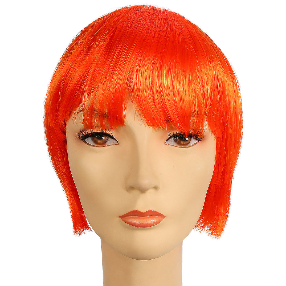 Stylish LULU ORANGE KAF18 Wig for Flapper Costume Gatsby Parties and 1920s Themed Events