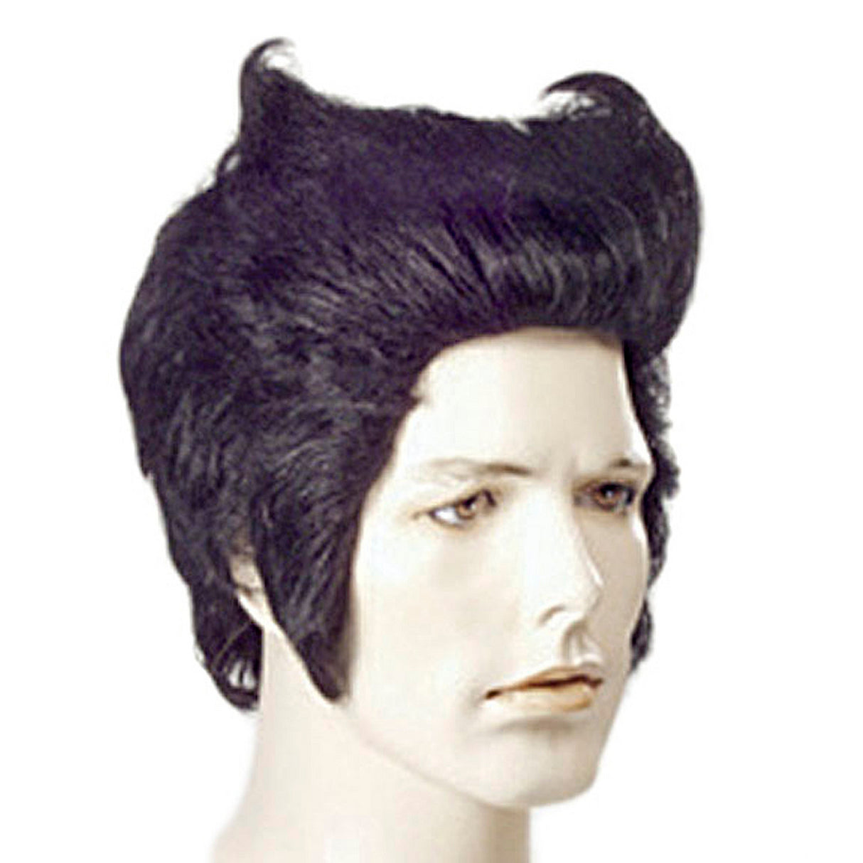 Unique Wolfrene Black Costume Wig for Halloween Parties and Theatrical Performances