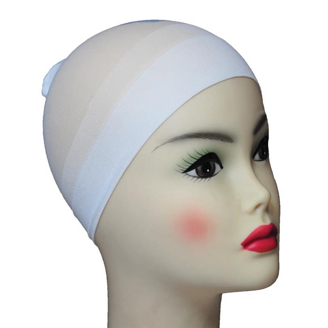 WIG STOCKING CAP WHITE