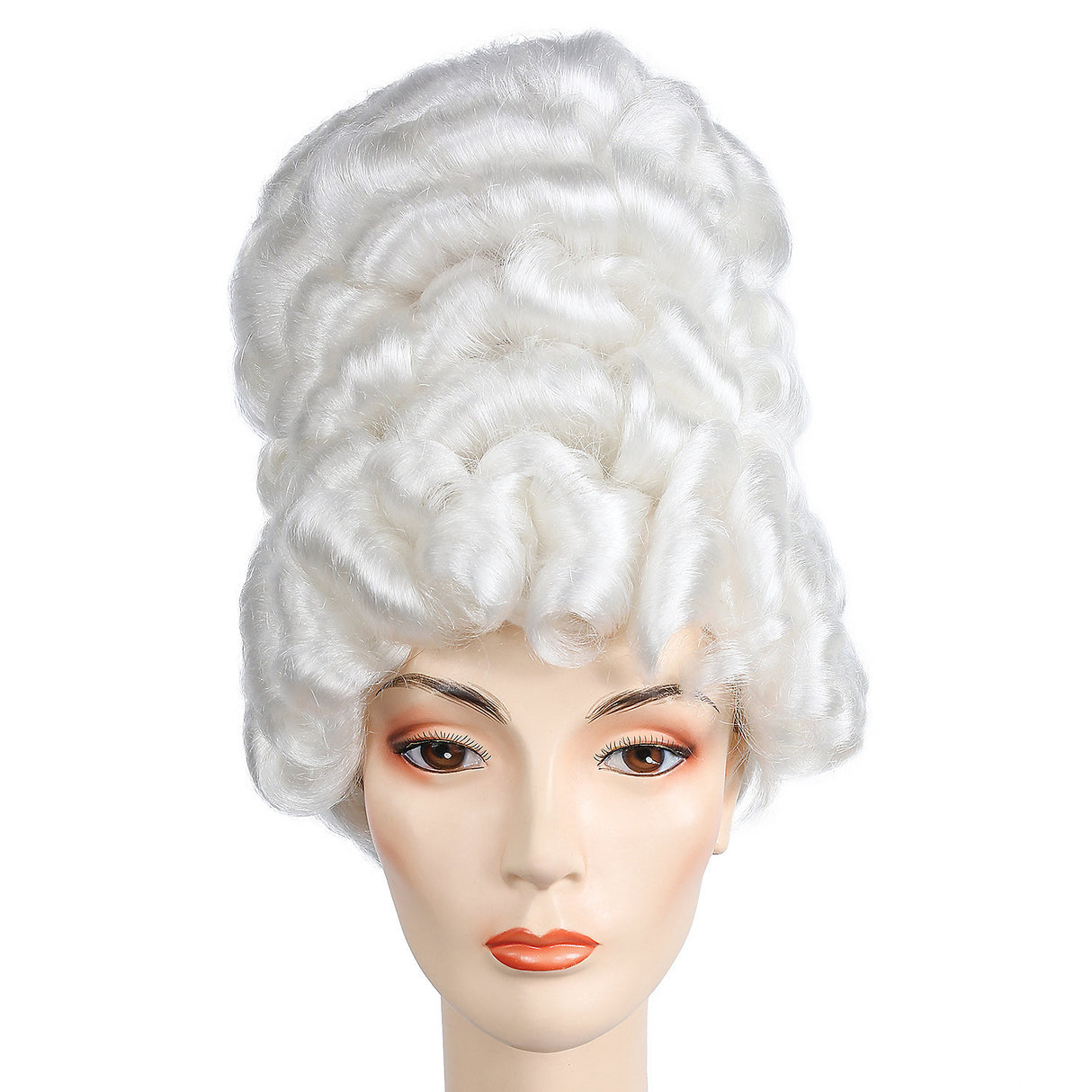Elegant Court Lady White Wig for Renaissance Parties Historical Events and Costume Themed Celebrations