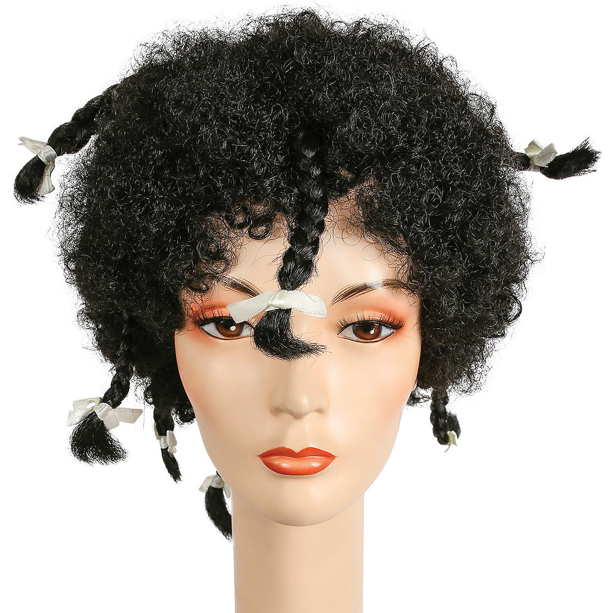 Premium Farina Black Wig for Costume Parties Halloween Events and Theatrical Performances
