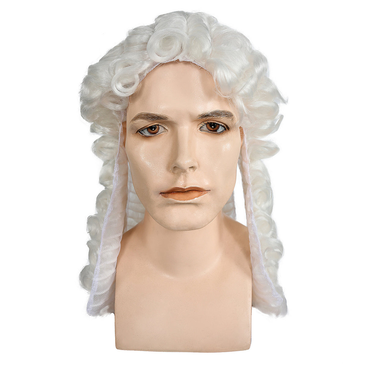 Premium Judge Discount White Wig for Costume Parties Halloween and Character Events