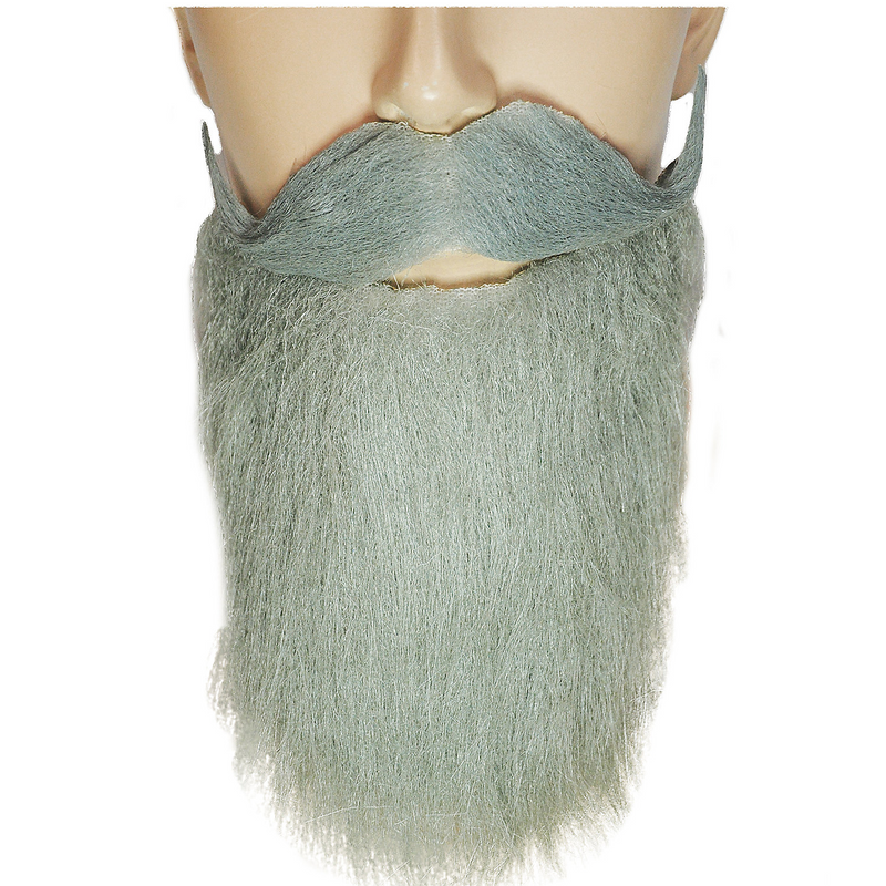 GOATEE MUSTACHE FULL GREY