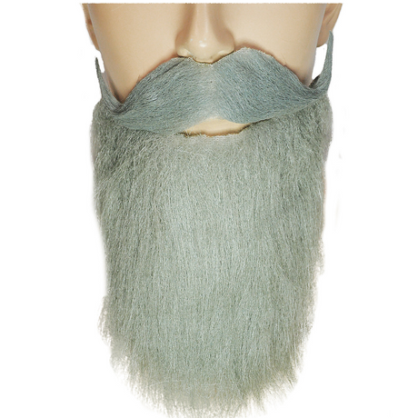 GOATEE MUSTACHE FULL GREY