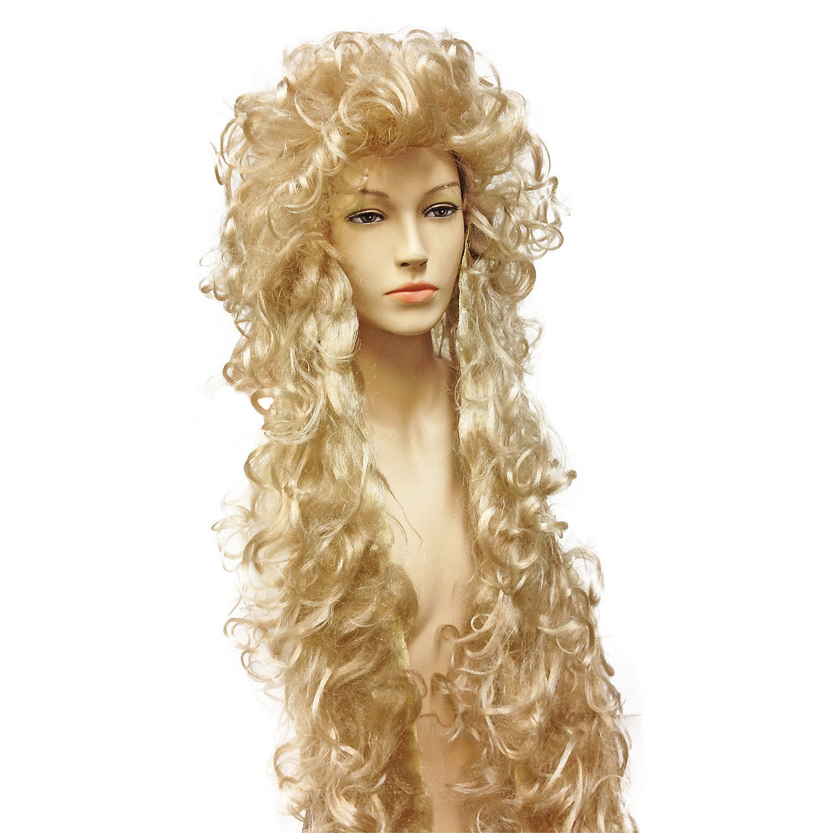Premium Godiva Rapunzel 6 ft Blond Wig for Fantasy Costume Themed Events and Dress Up Play