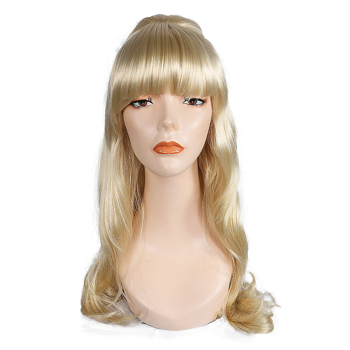 Authentic Priscilla Plat Blonde Wig for Costume Parties Halloween Events and Character Embodying