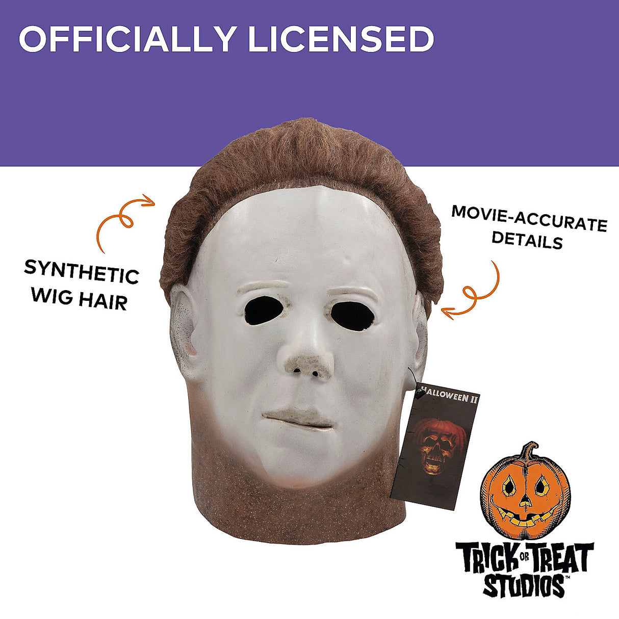 Michael Myers Halloween II Latex Mask for Spooky Costumes and Themed Parties