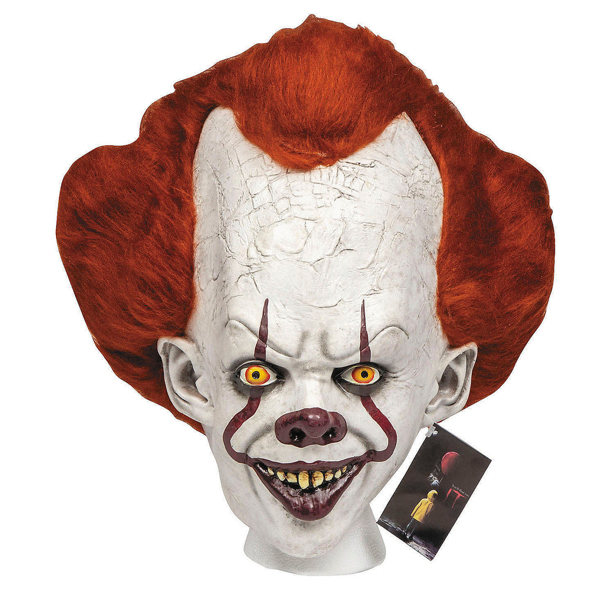Evil Clown Pennywise Deluxe Mask for Halloween Parties and Costume Events