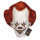 Evil Clown Pennywise Deluxe Mask for Halloween Parties and Costume Events