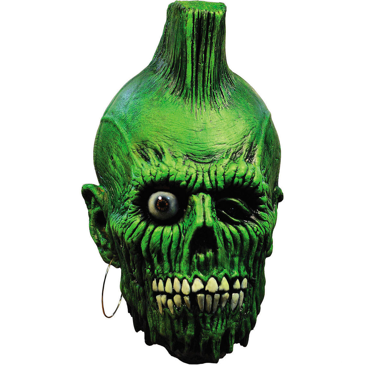 Authentic Mohawk Zombie Mask for Halloween Parties Dress Up and Themed Events