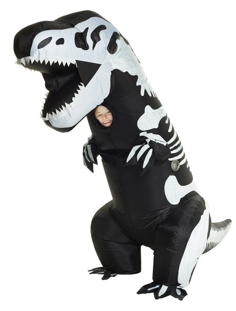 Skeleton T-Rex Inflatable Child Costume