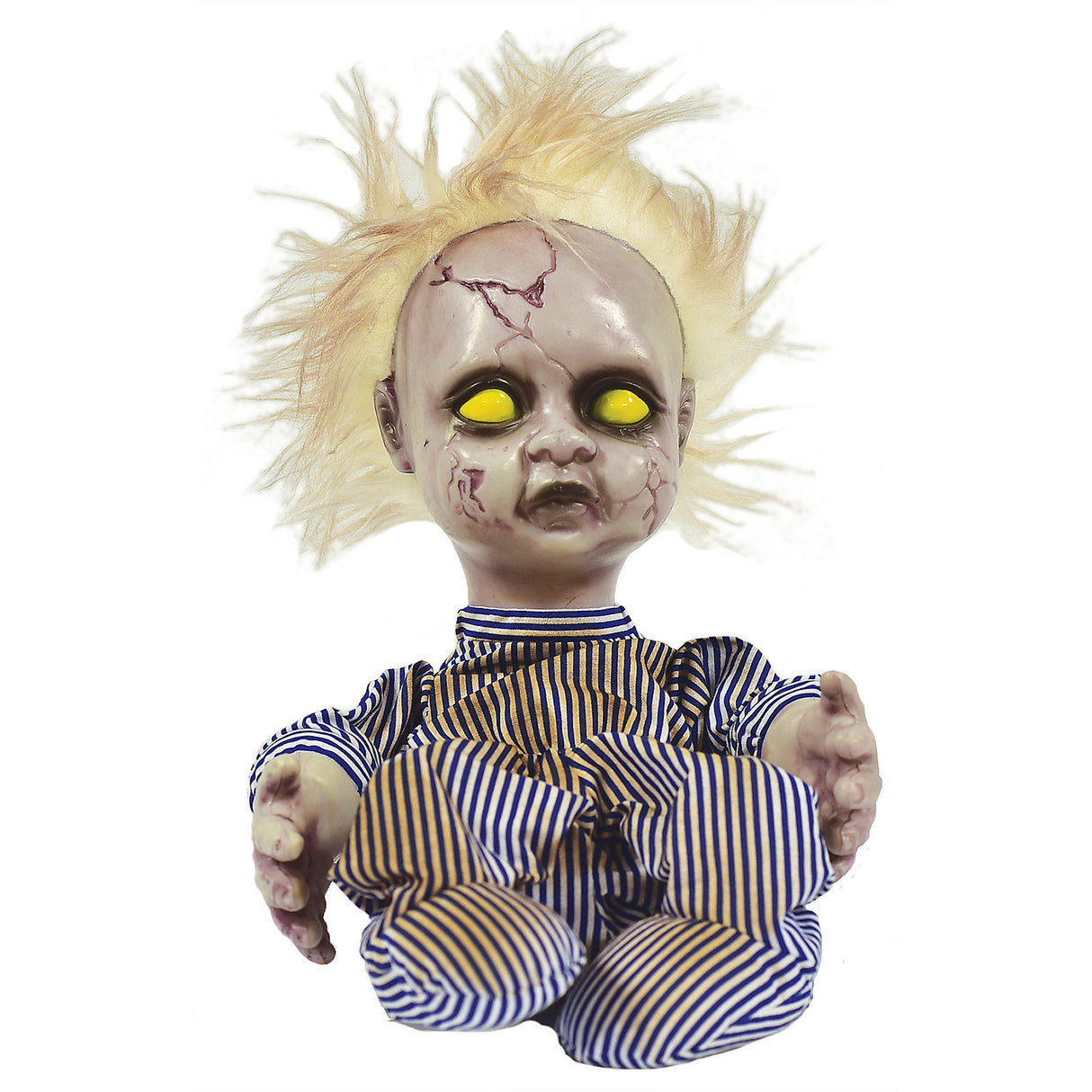 Spooky Animated Creepy Doll for Halloween Decor and Scary Themed Parties