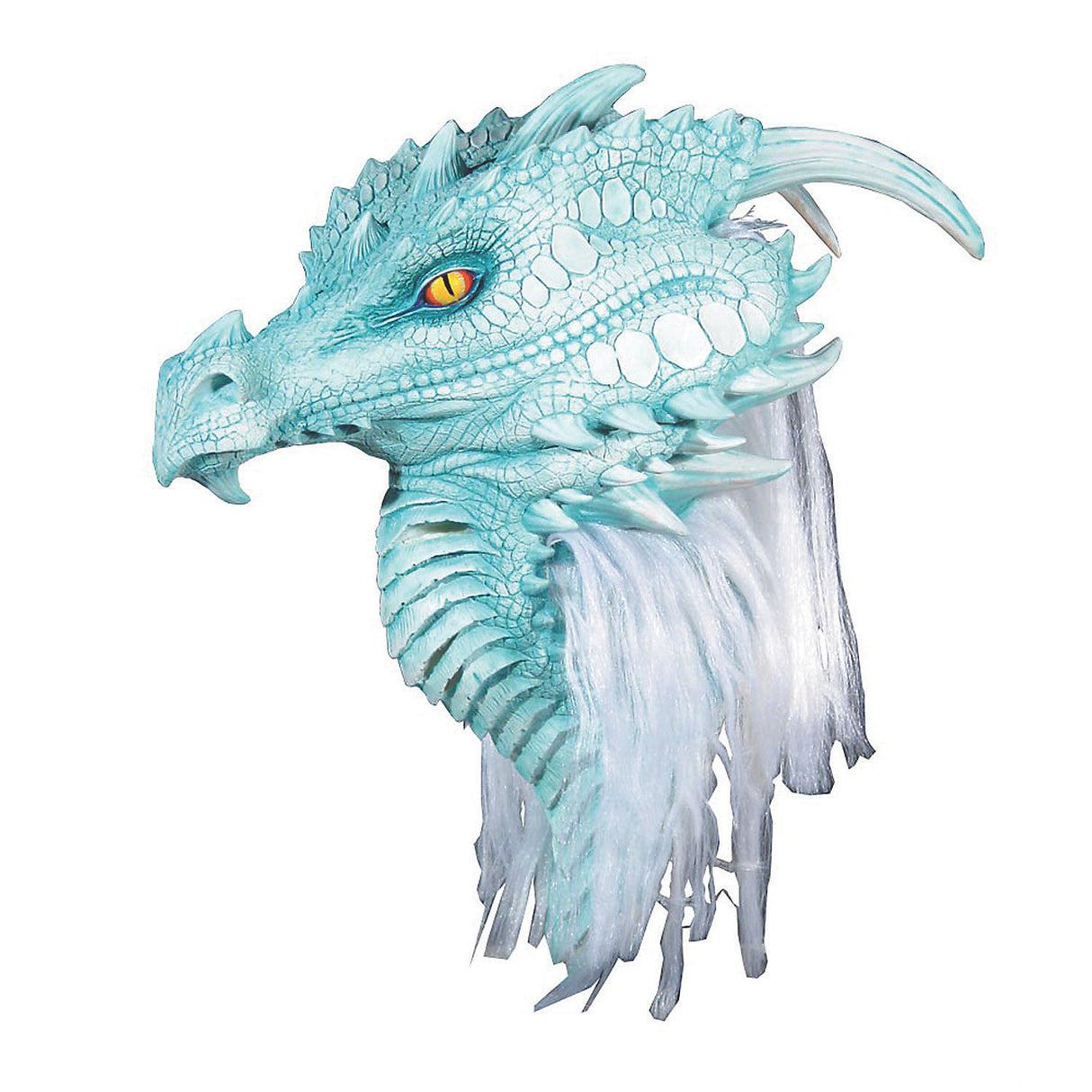 Ultra Realistic Arctic Dragon Premiere Mask for Halloween Costume Parties and Dragon Cosplay Events