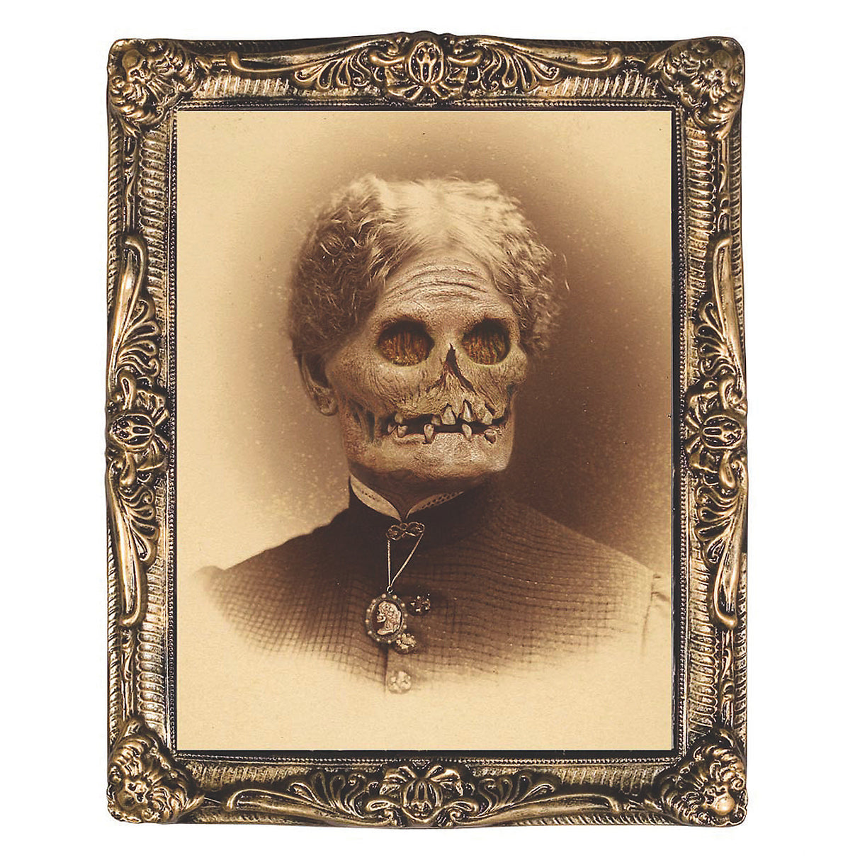 Aunt Hazel Holographic Portrait Decoration for Halloween Parties and Haunted Houses