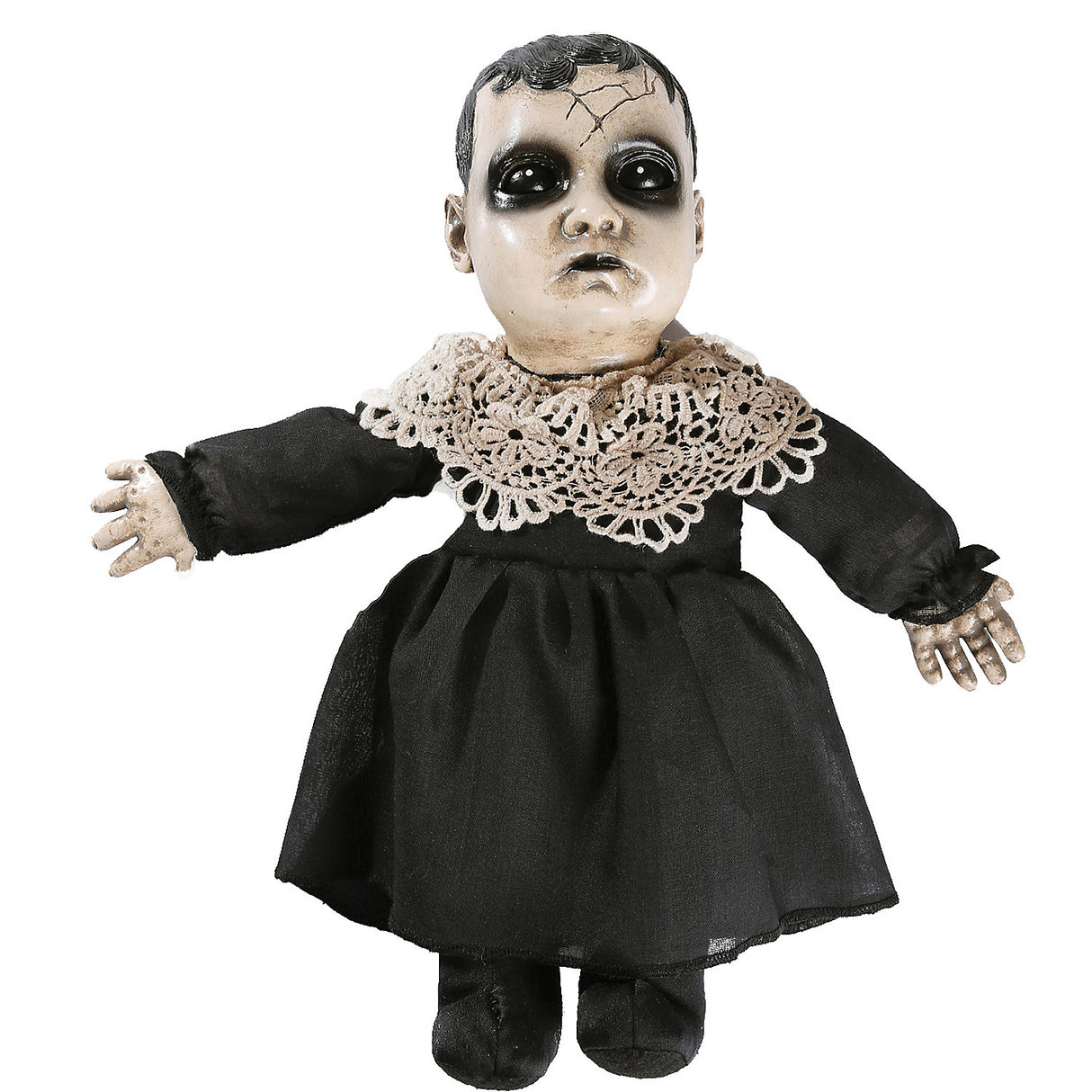 Sound-Activated Little Precious Doll for Halloween Decorations and Scary Events