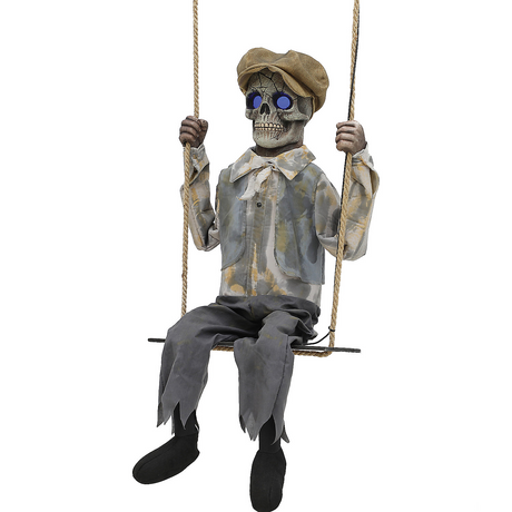 Swinging Skeletal Boy Prop