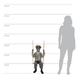 Swinging Skeletal Boy Prop