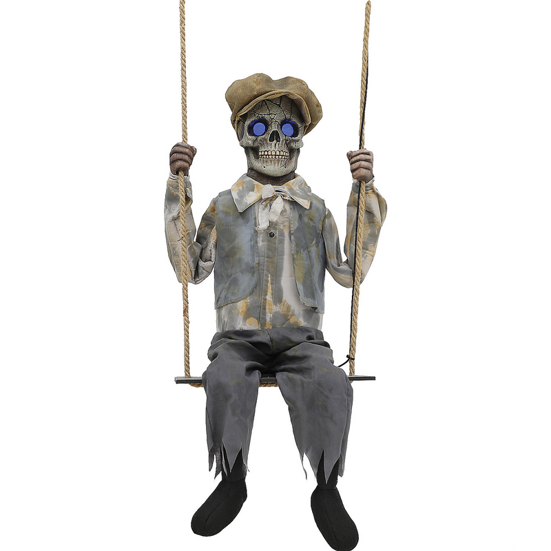 Swinging Skeletal Boy Prop