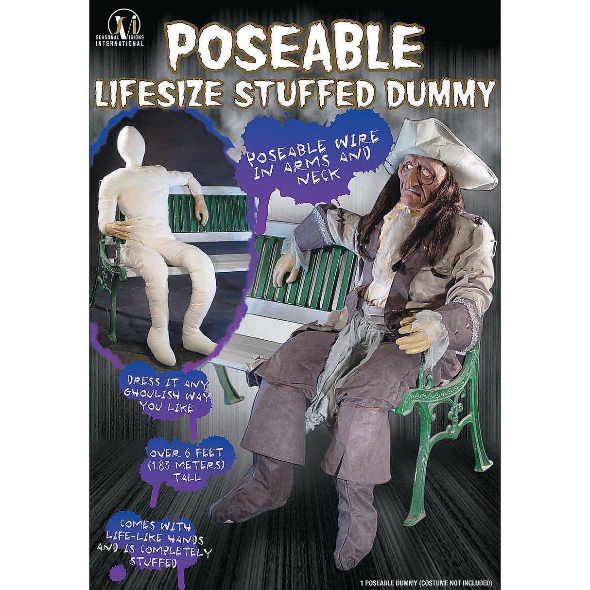 Realistic Dummy Poseable Halloween Prop for Haunted House Decorations and Spooky Events