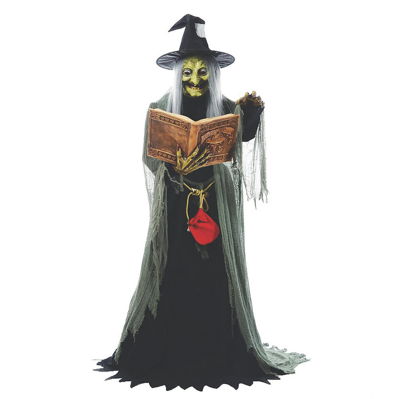 Creepy Animated Witch Prop for Halloween Parties and Haunted Houses