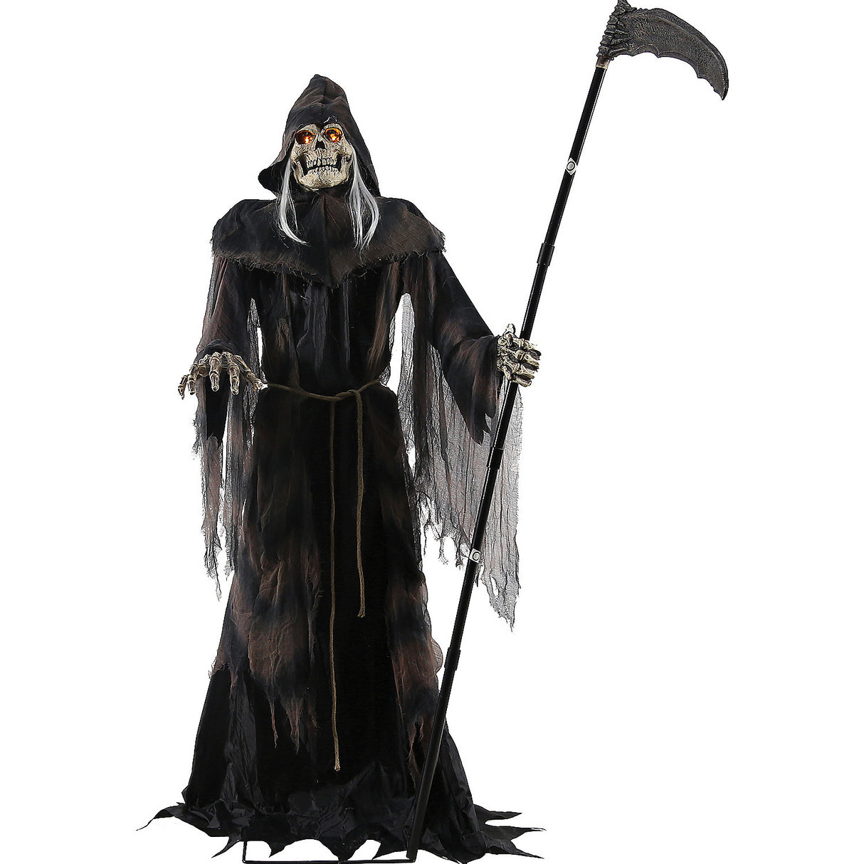 Terrifying Lunging Reaper Animated Prop for Halloween Haunts and Spooky Decor