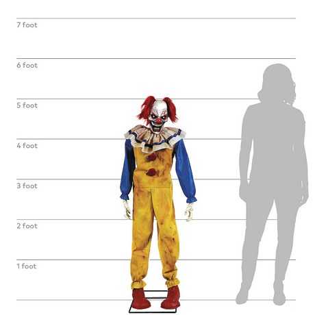 Twitching Clown Animated Prop