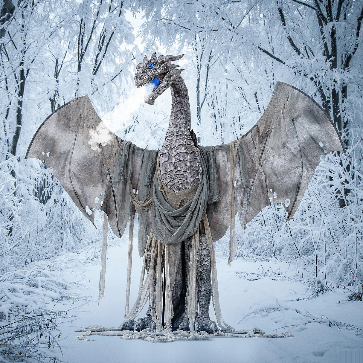 Winter Dragon Animated 7Ft