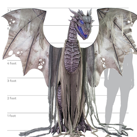 Winter Dragon Animated 7Ft