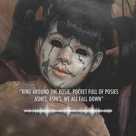 Animated RING AROUND THE ROSIE Prop for Halloween Parties and Scary Decorations