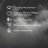 Animated RING AROUND THE ROSIE Prop for Halloween Parties and Scary Decorations