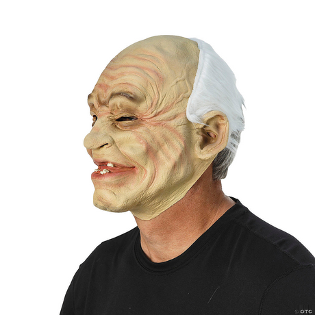 Máscara de Látex Divertida de Abuelo para Fiestas de Halloween y Celebraciones de Disfraces