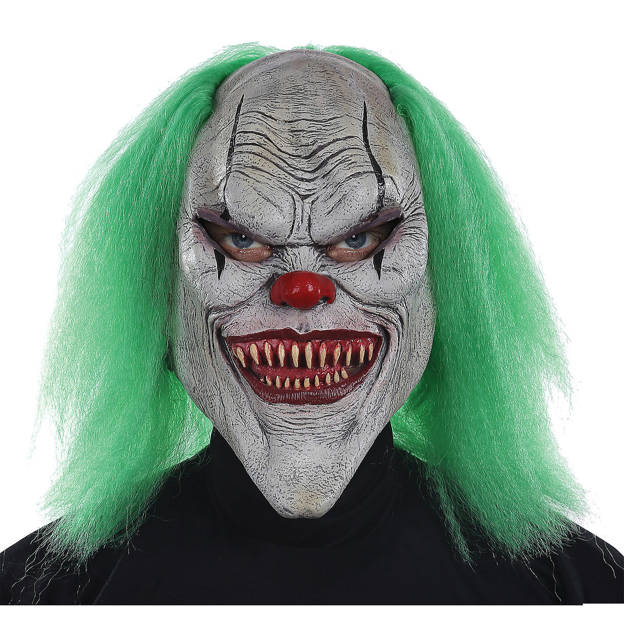 Classic Evil Clown Adult Mask for Halloween Parties Scary Costumes and Photo Ops