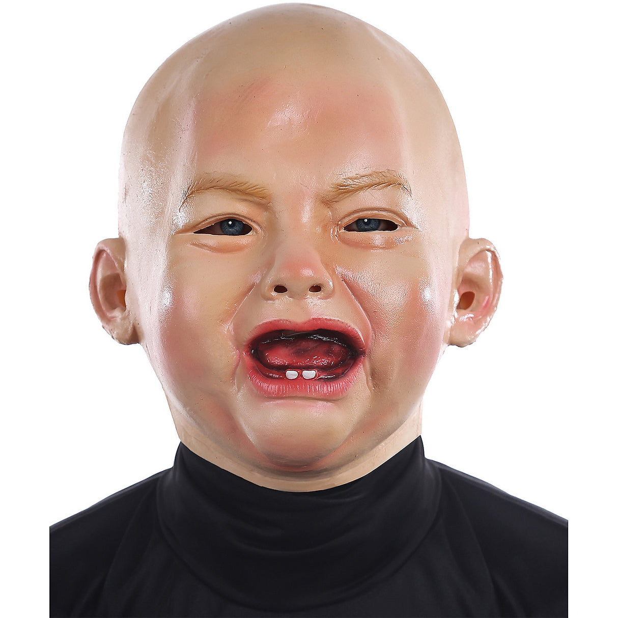 Funny Crying Baby Mask for Comedy Costume Parties and Halloween Events