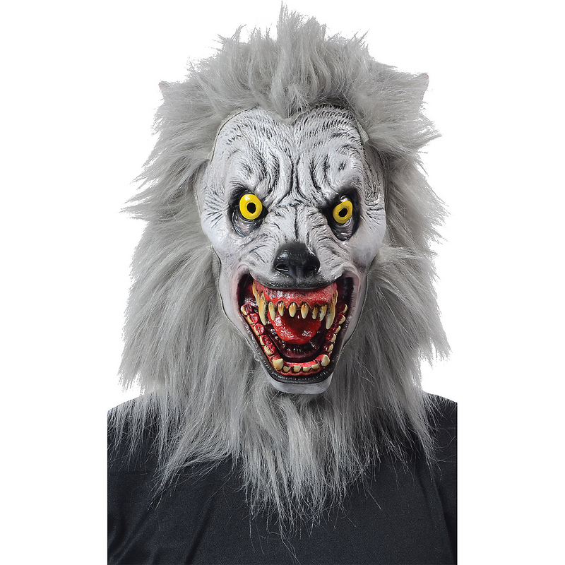 Premium Albino Werewolf Mask for Spooky Halloween Celebrations and Horror Movie Fans