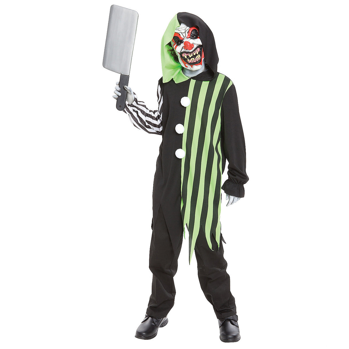 Evil Clown Child Costume for Halloween Parties School Events and Creative Dress-Up Play