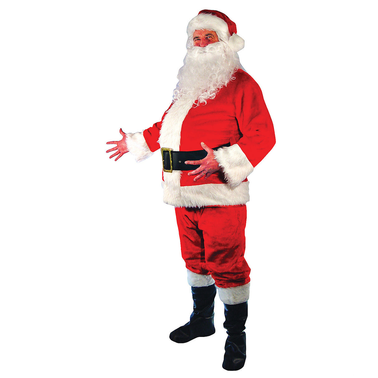 Deluxe Men's Santa Suit for Holiday Celebrations Christmas Events and Festive Parties