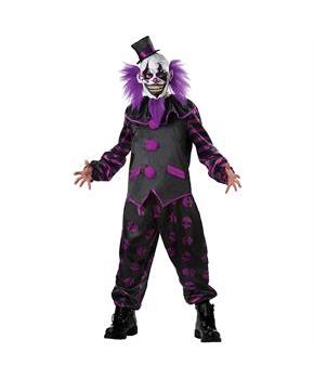 Men’s Bearded Clown Halloween Costume Large Size Outfit