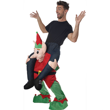 Adult Carry Me Elf Christmas costume