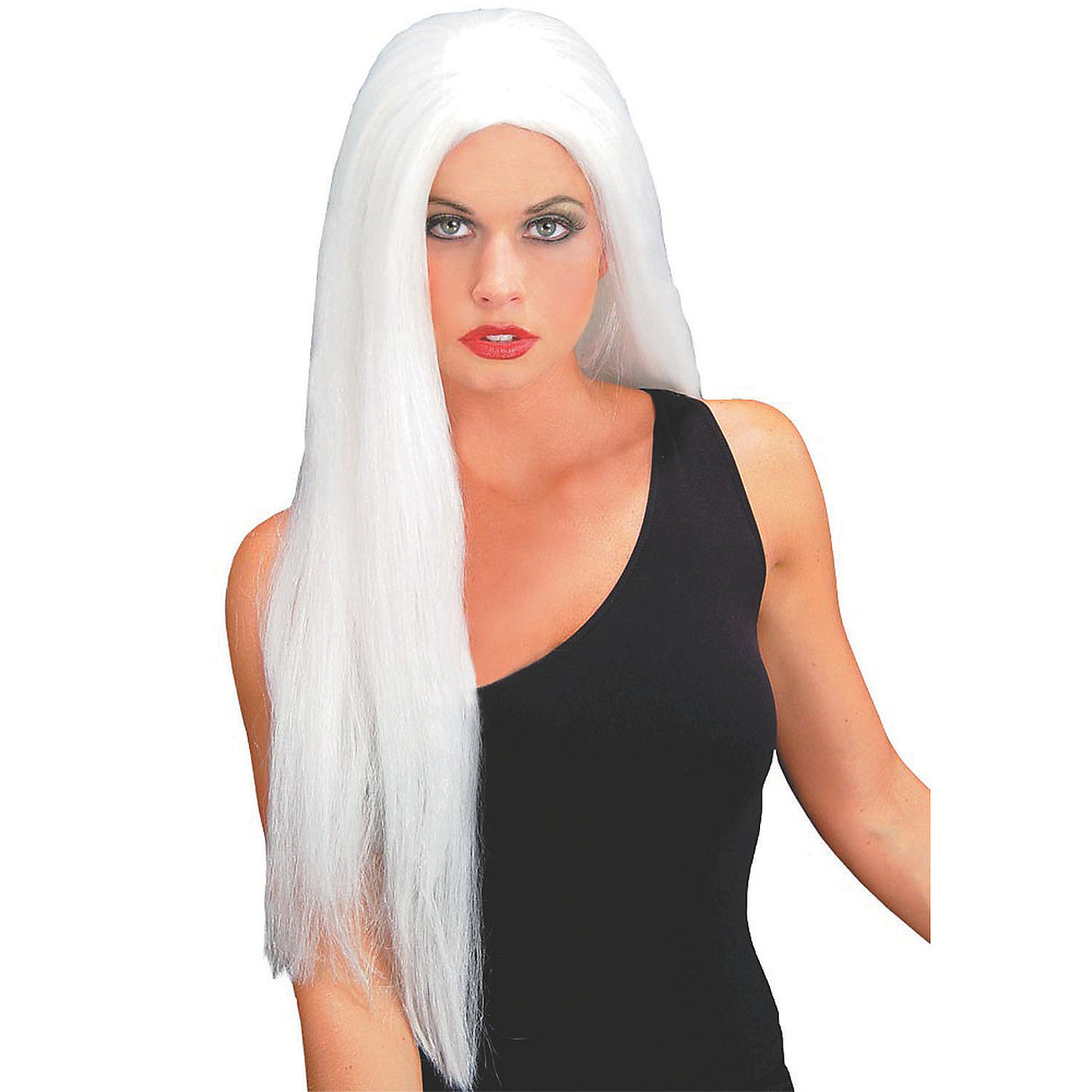 Transform Your Look with Straight White Wig for Halloween Parties and Themed Events